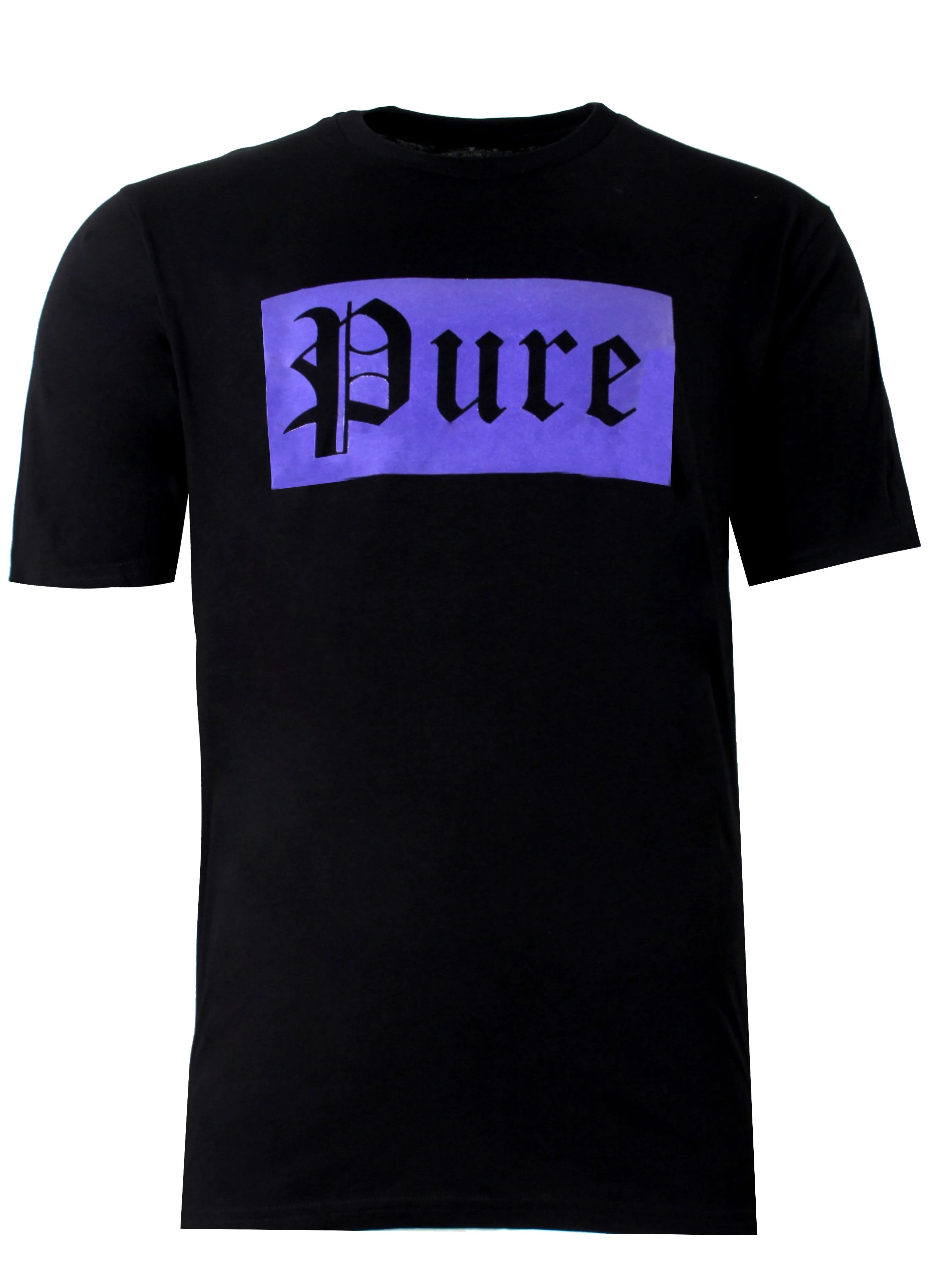 Pure Purple Block Logo Tee