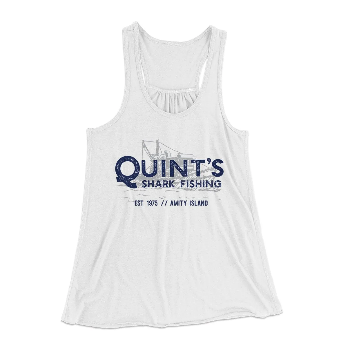 Quint's Shark Fishing Women's Flowey Tank Top