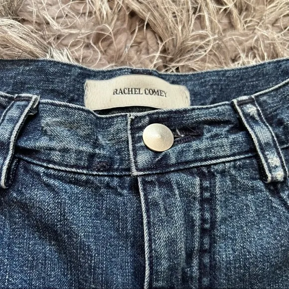rachel comey slim legion straight jeans high rise size 2 blue DR