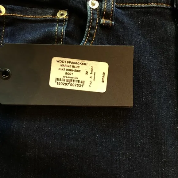 Rag &amp; bone high rise bootcut Jeans New with tags