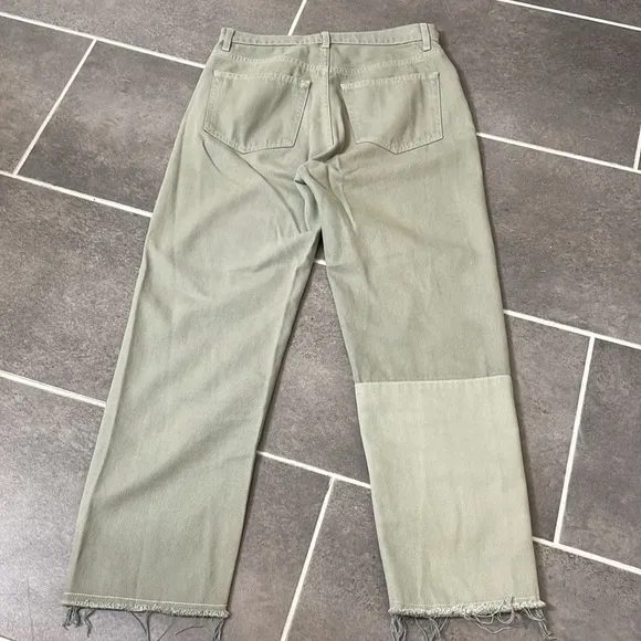 Reformation Ryan Tonal Patch High Rise Straight Jeans Size 27