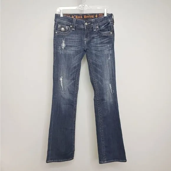 Rock Revival Haley Bootcut Jeans Size 28