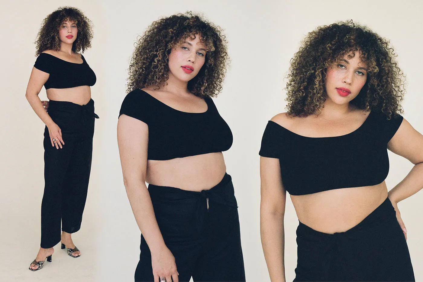 Salinas Crop Top in Black