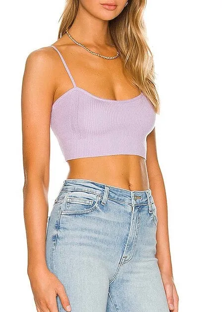 Sariah Recycled Rib Sweetheart Bra (Lavender)