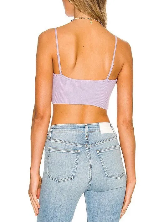Sariah Recycled Rib Sweetheart Bra (Lavender)
