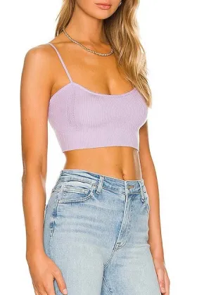 Sariah Recycled Rib Sweetheart Bra (Lavender)