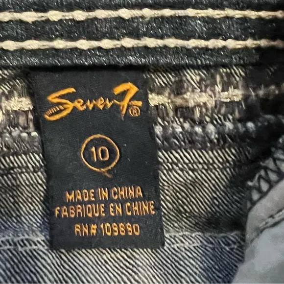 Seven 7  Bootcut Medium Wash Flap Pocket Jeans Women’s Size 10