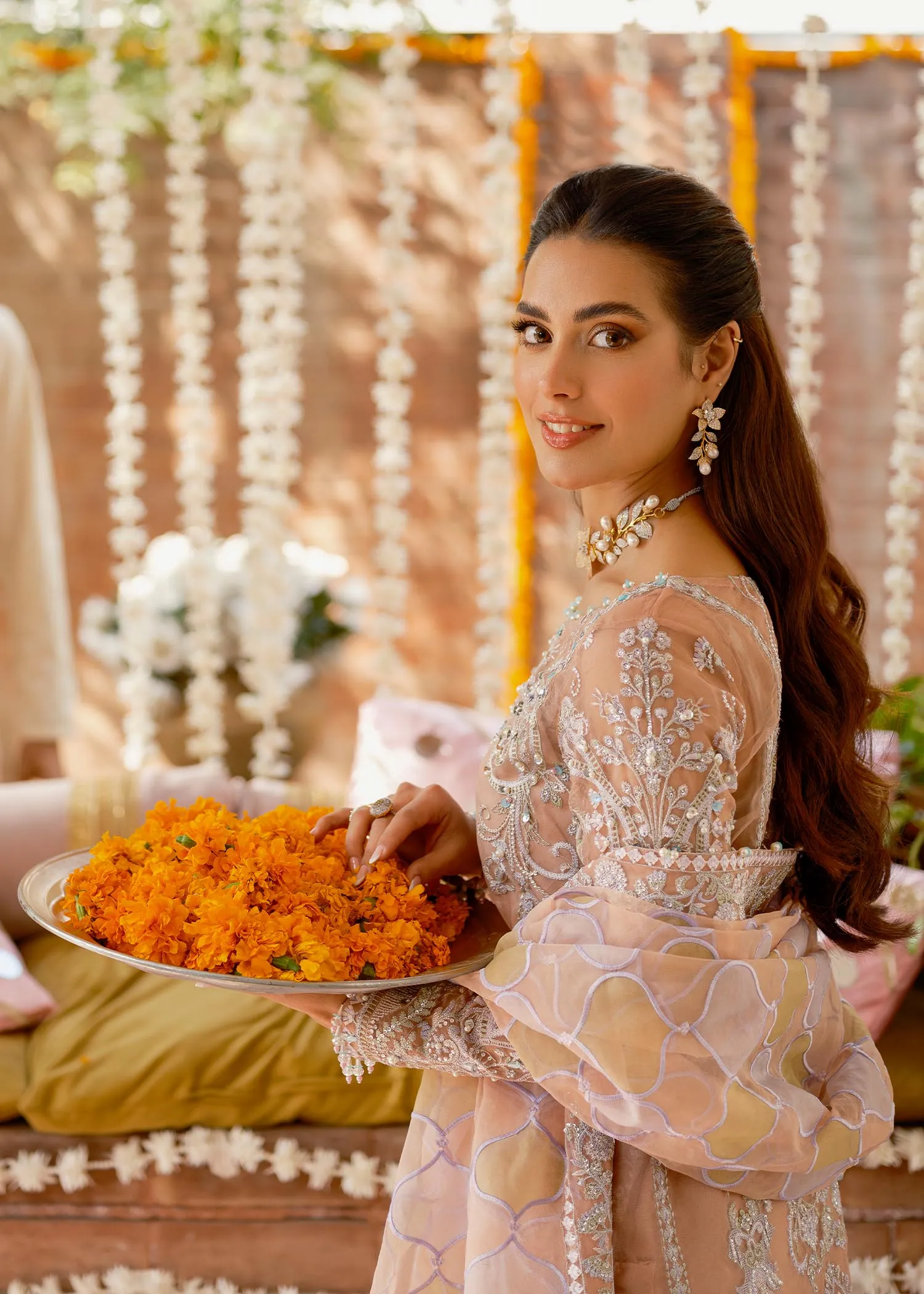 Short Shirt with Trouser Style Pakistani Wedding Dress