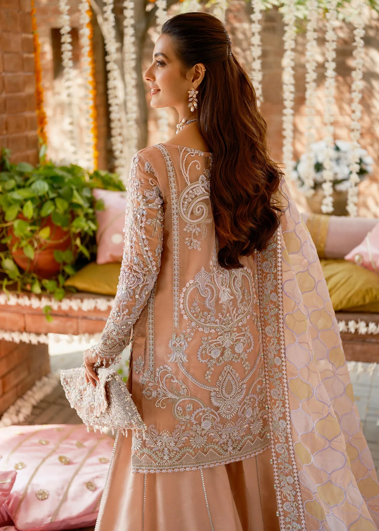 Short Shirt with Trouser Style Pakistani Wedding Dress