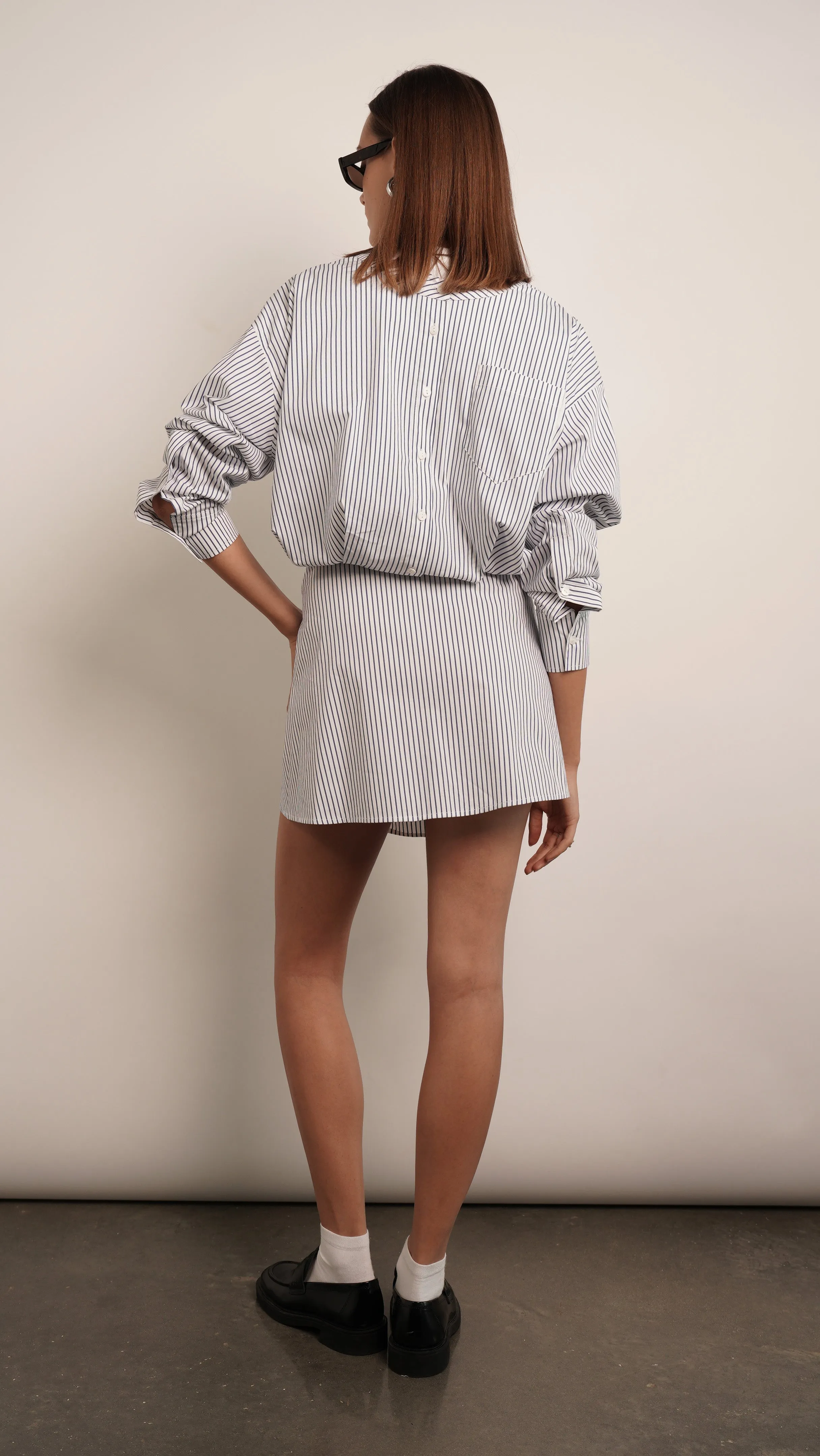 SIENNA SHIRT DRESS - BLACK
