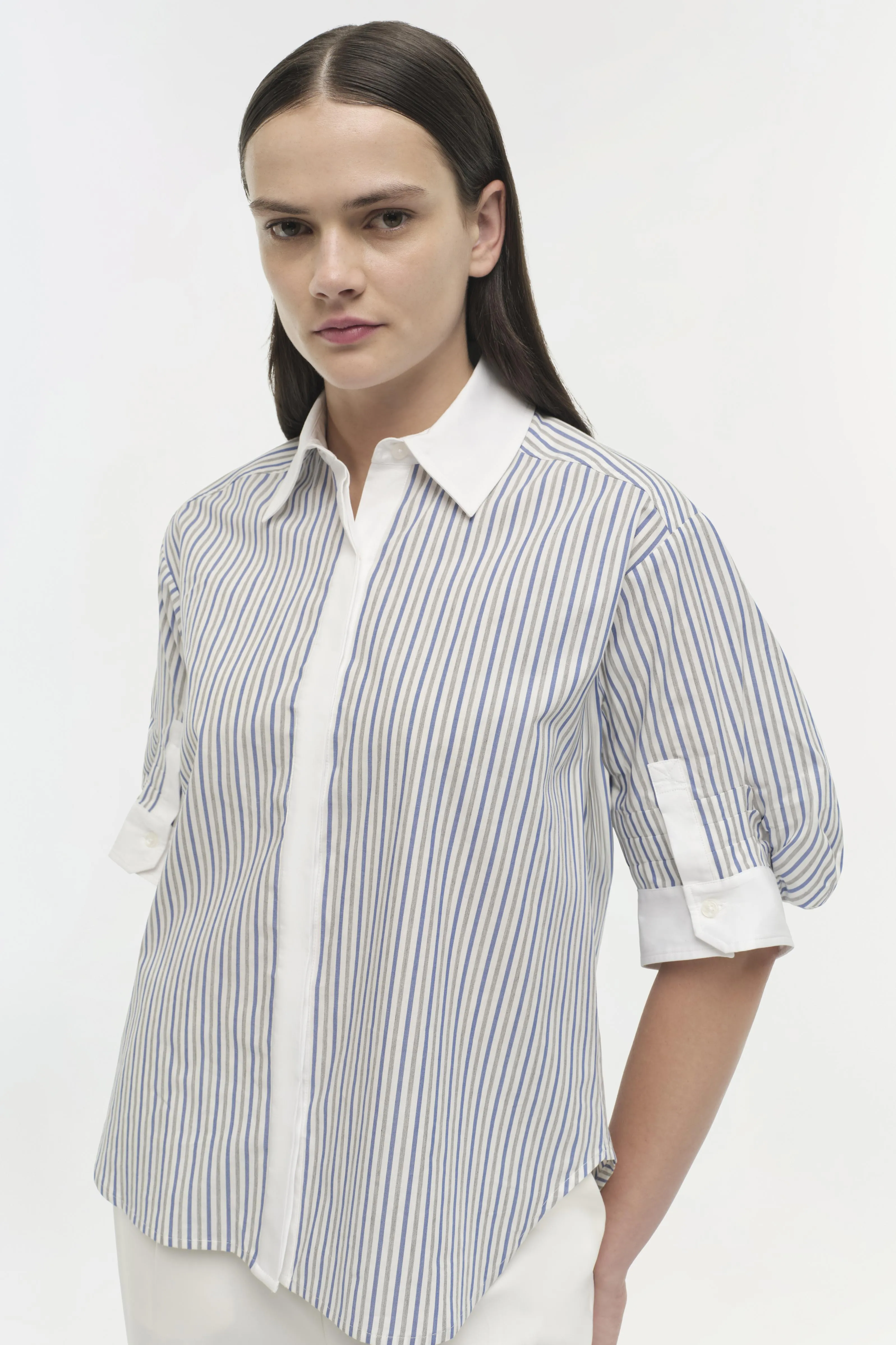 Simkhai Gemma Three Quarter Sleeve Shirt