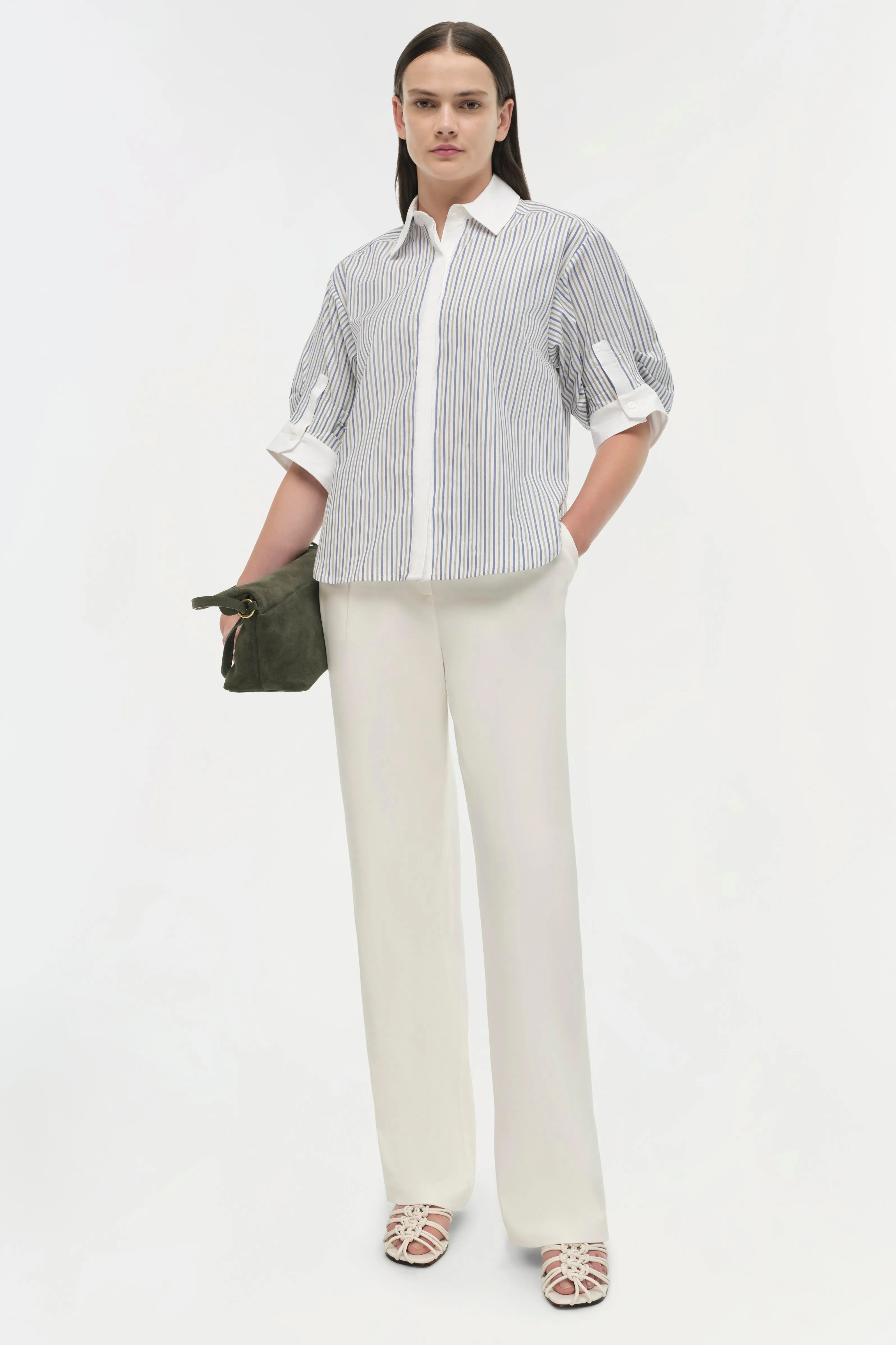 Simkhai Gemma Three Quarter Sleeve Shirt