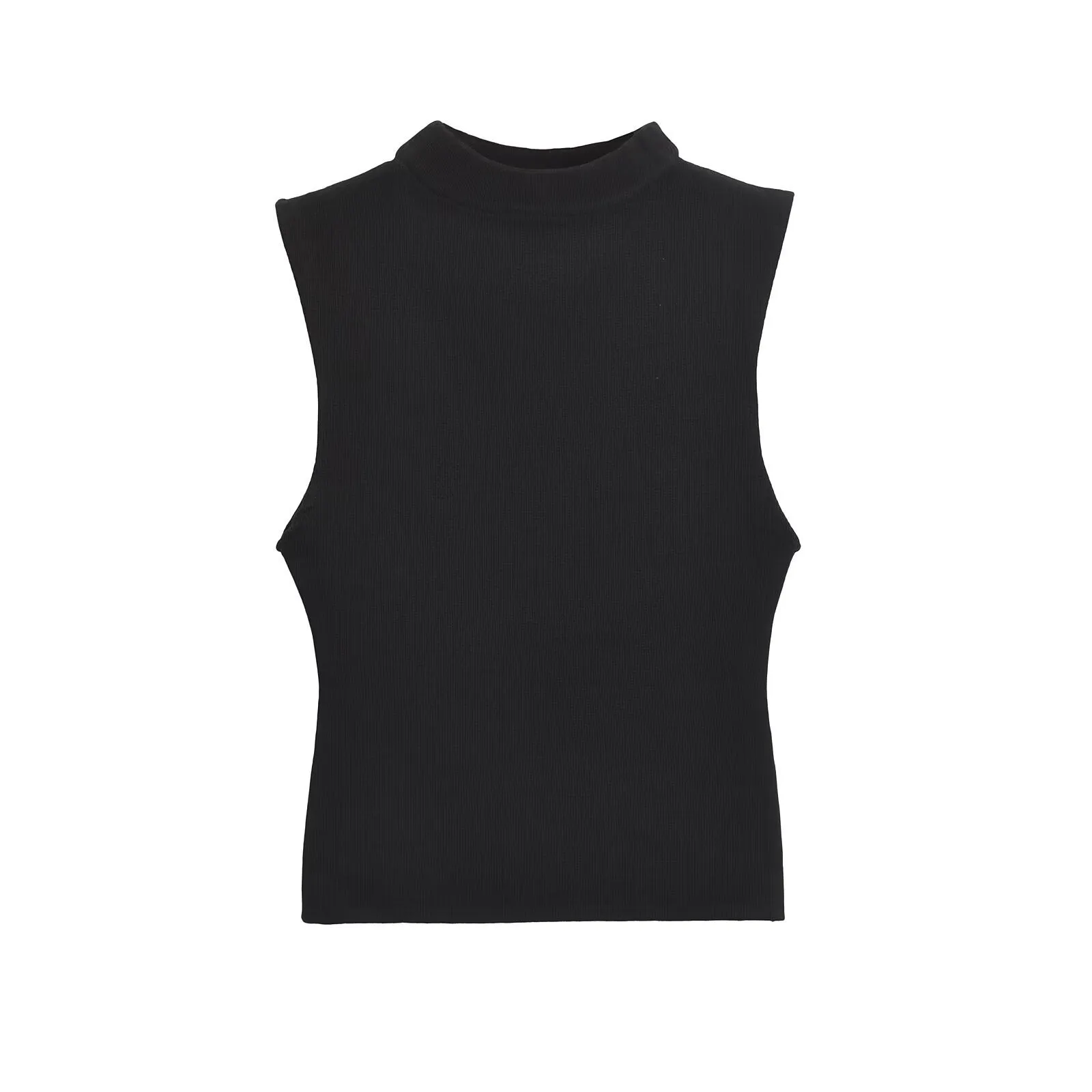 Sleeveless Boat Neck Tank Top