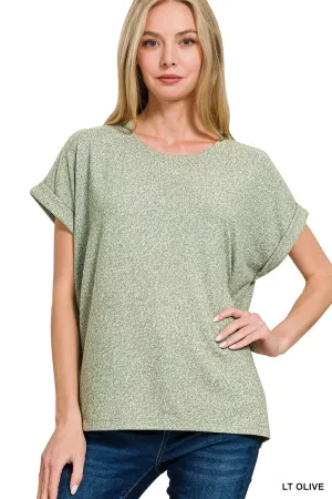 SOFT MELANGE HACCI SHORT SLEEVE ROUND NE
