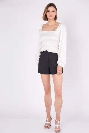 Square Neck Smocked Top