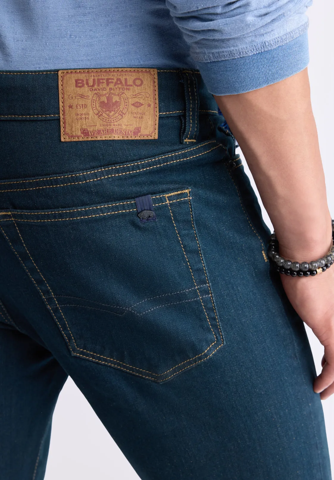 Straight Six Men's Jeans in Tinted Indigo - BM22997