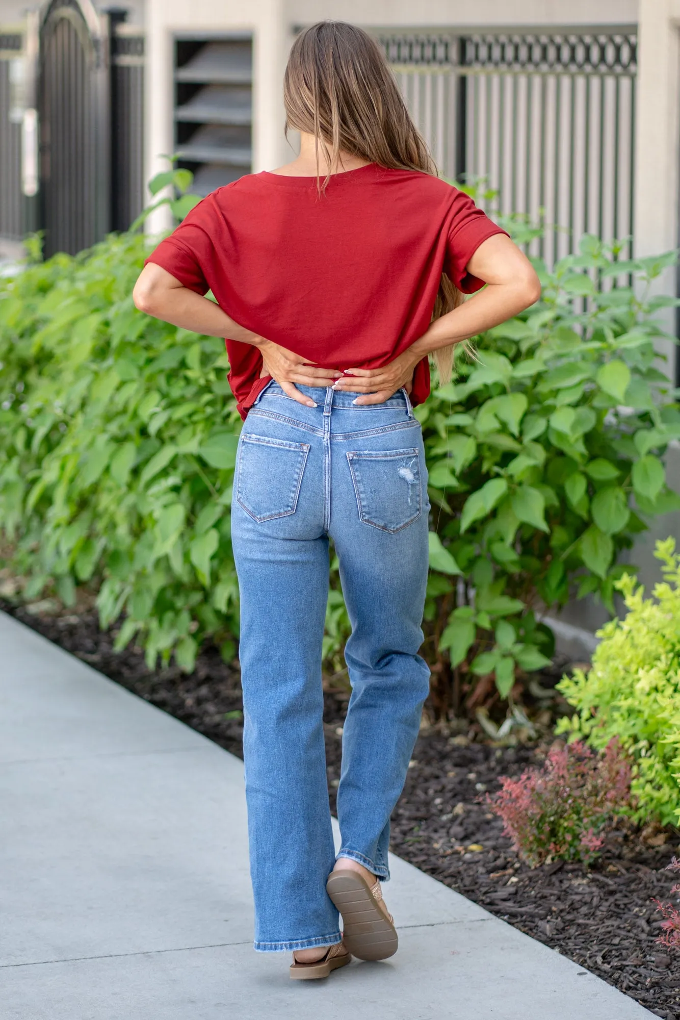 Sweet Caroline High Rise Straight Leg