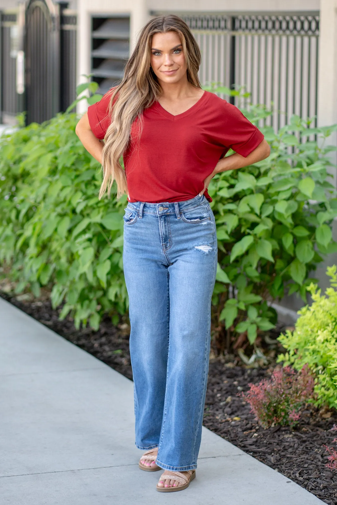 Sweet Caroline High Rise Straight Leg