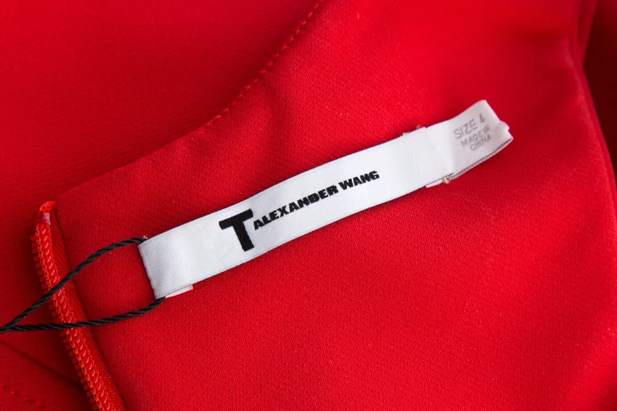 T Alexander Wang Red Sleeveless Mini Dress SZ XS