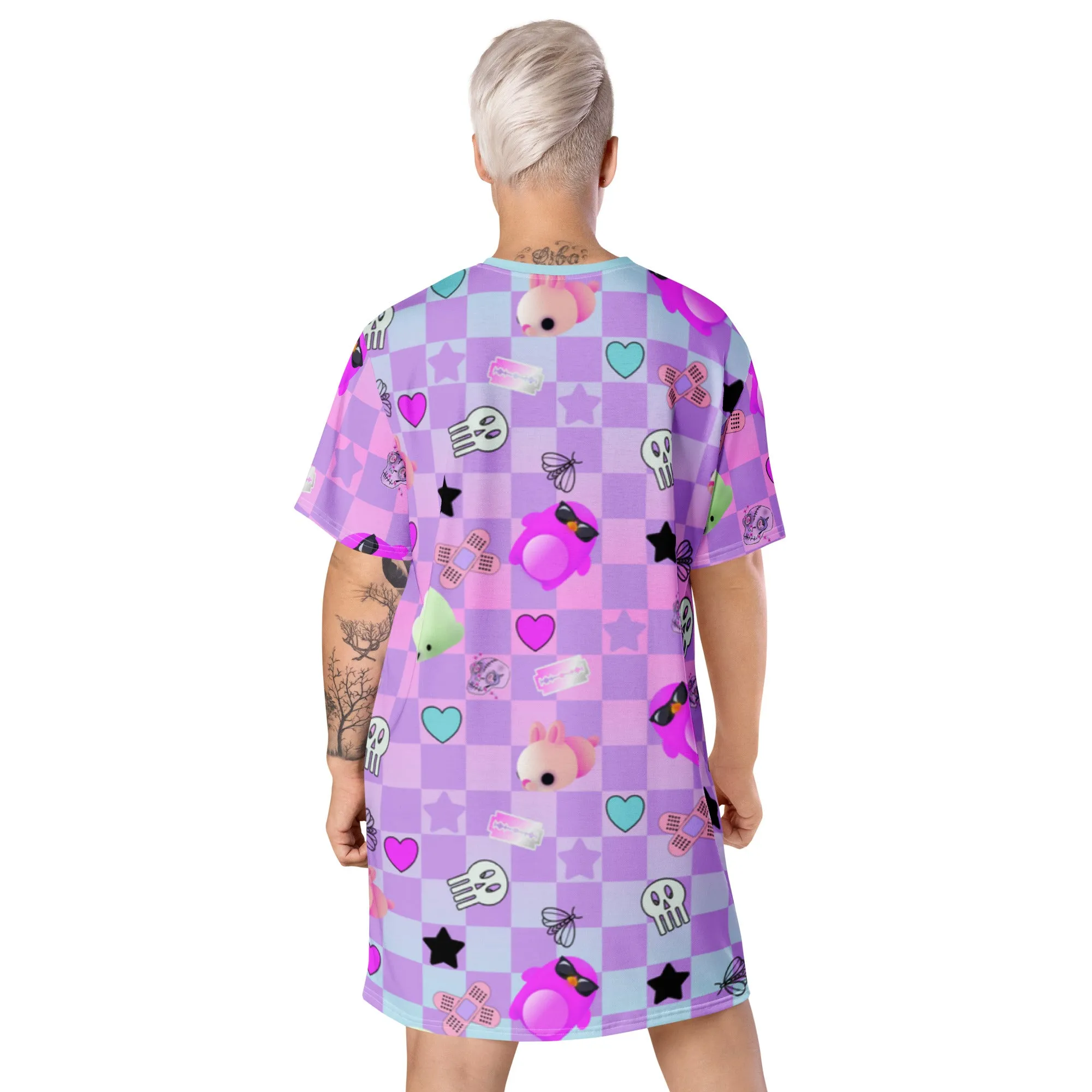 T-shirt Dress, Pastel Goth Menhera Kei