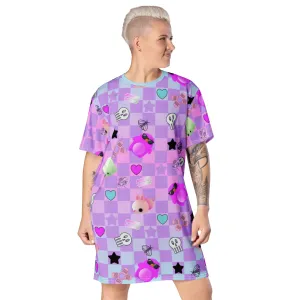 T-shirt Dress, Pastel Goth Menhera Kei