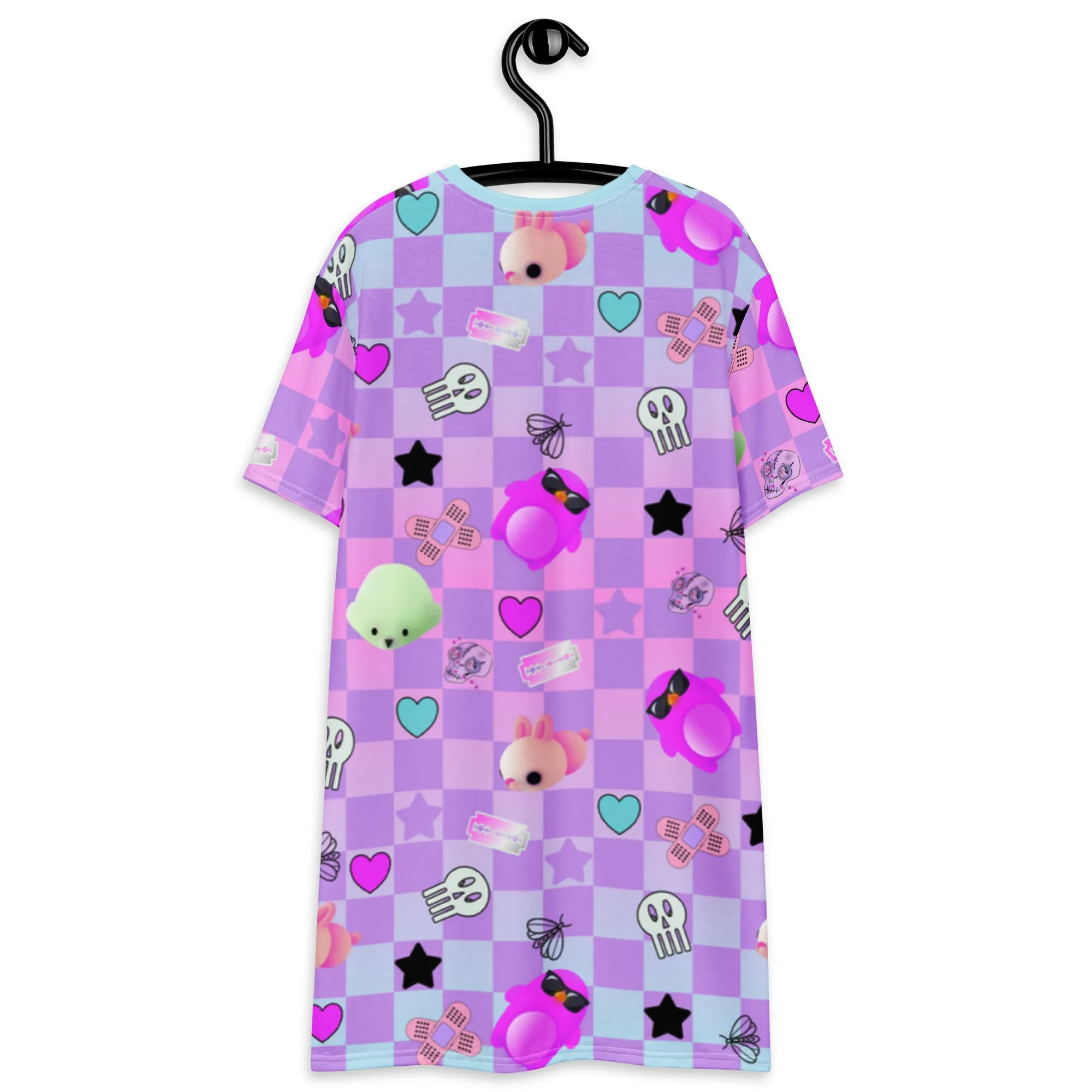 T-shirt Dress, Pastel Goth Menhera Kei