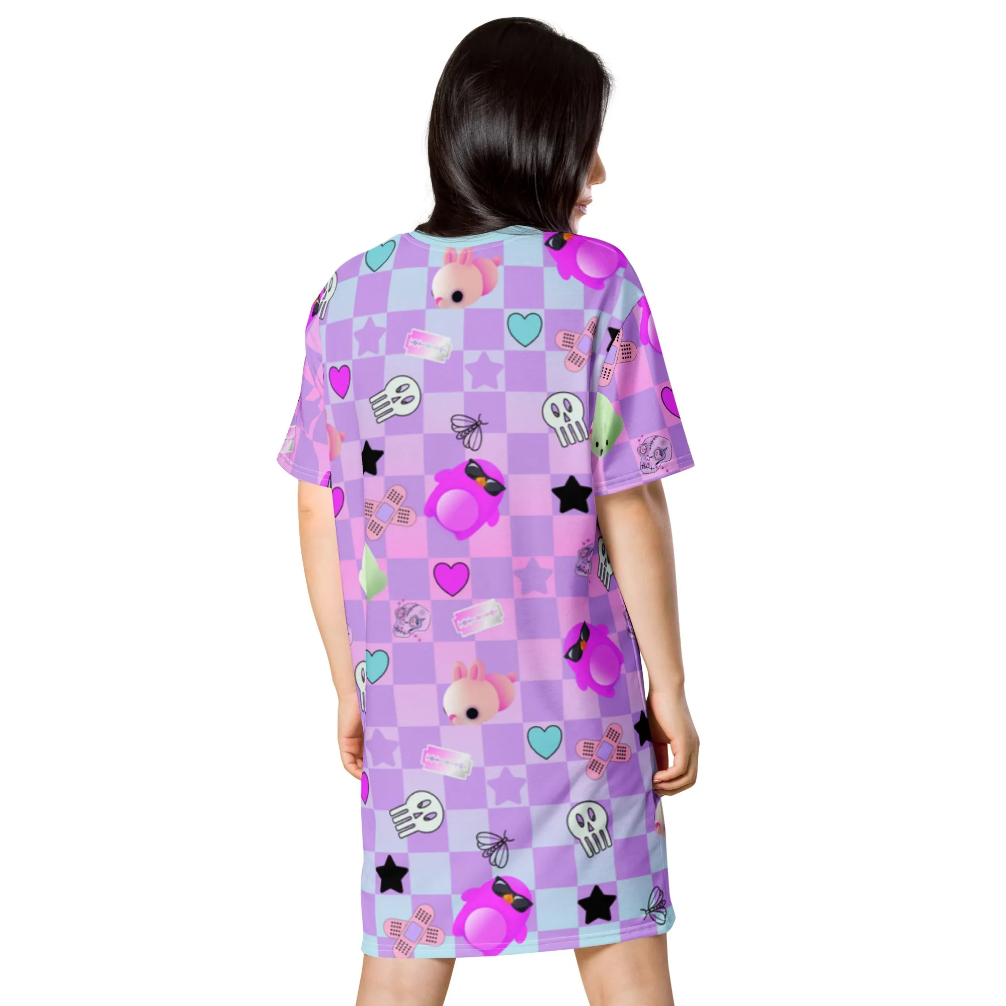 T-shirt Dress, Pastel Goth Menhera Kei
