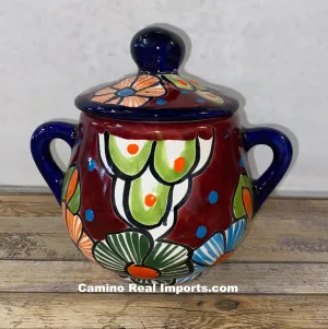 Talavera Pottery Sugar bowl Hand Painted TPSC005