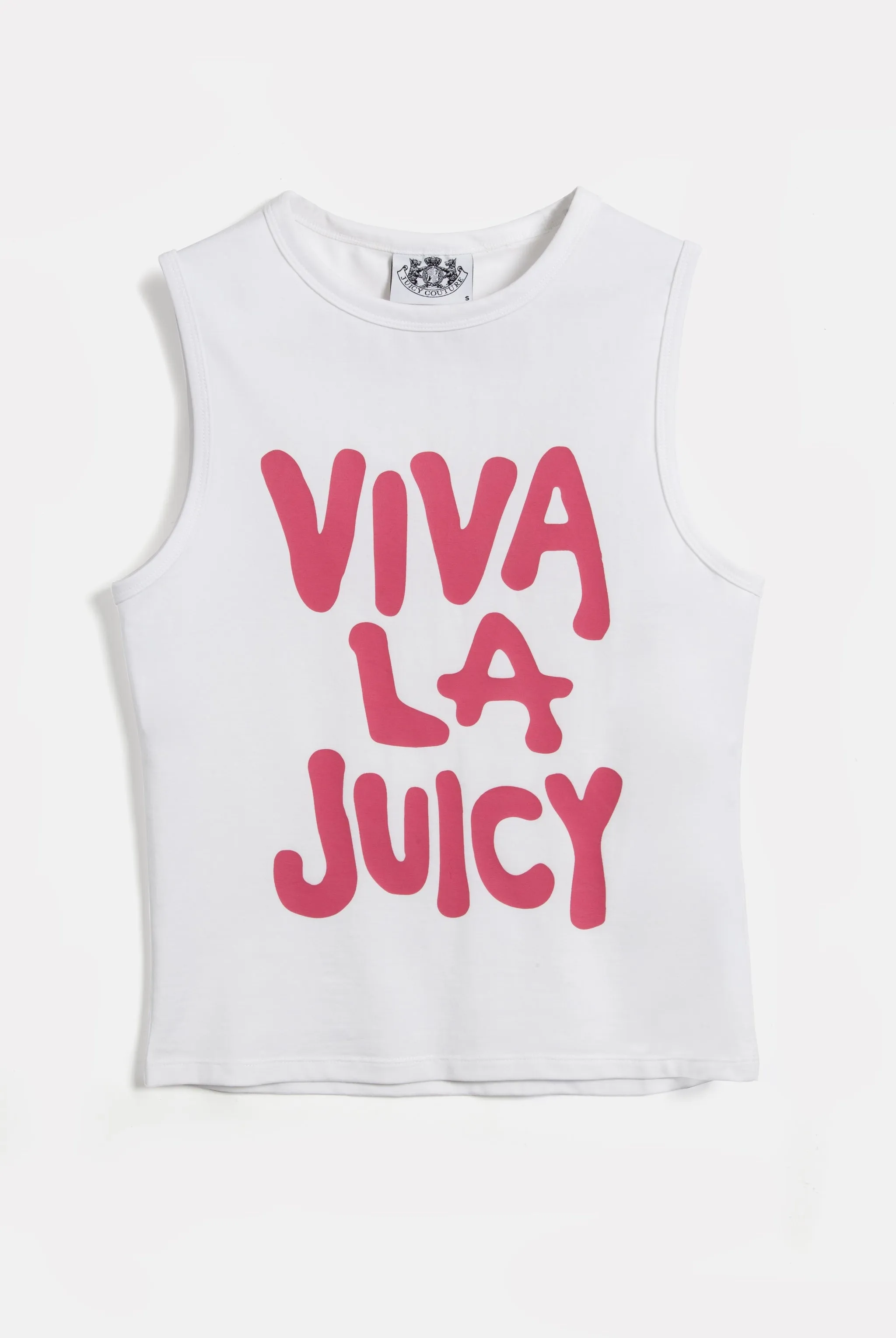 THE ICONS |  WHITE 'VIVA LA JUICY' TANK