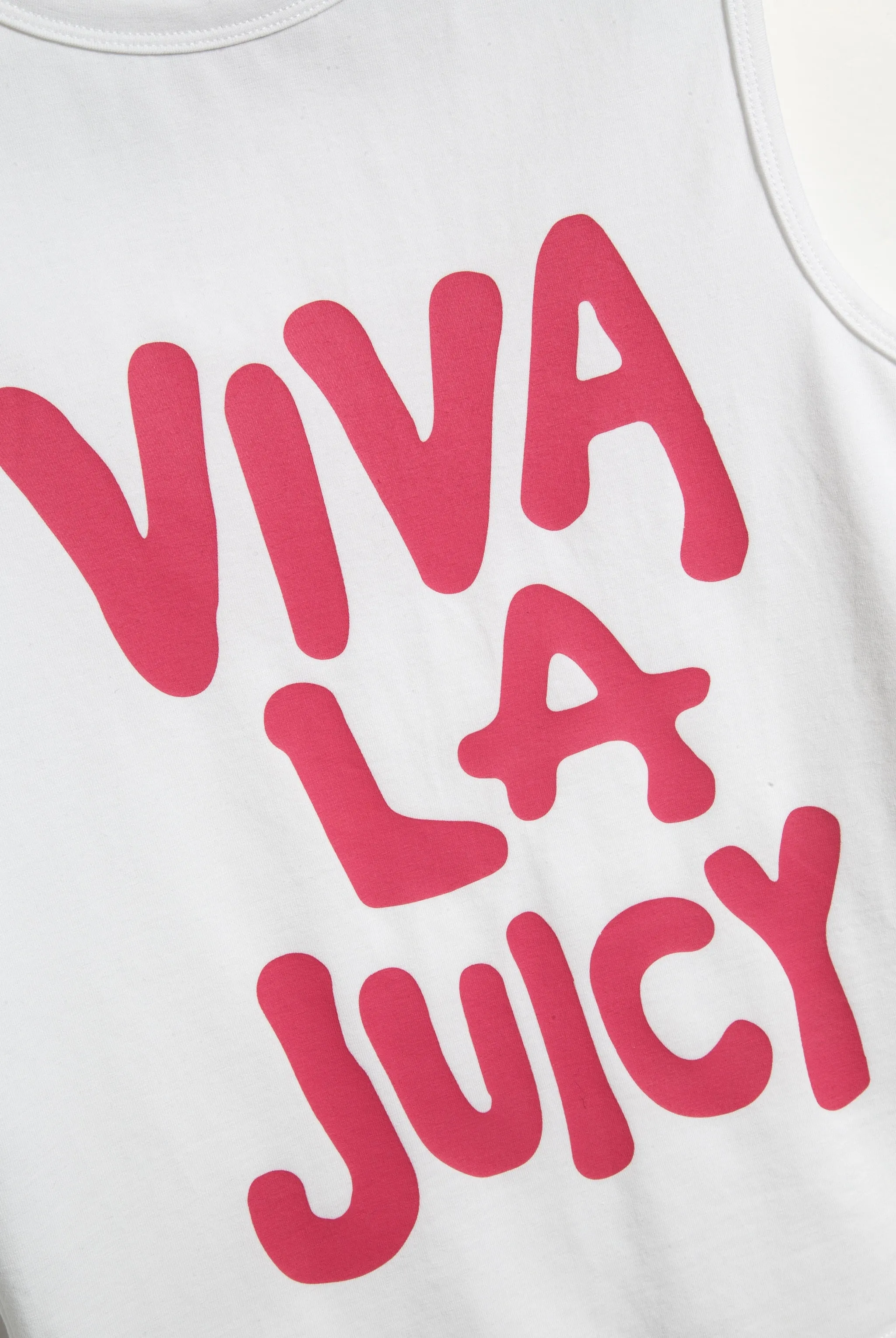 THE ICONS |  WHITE 'VIVA LA JUICY' TANK