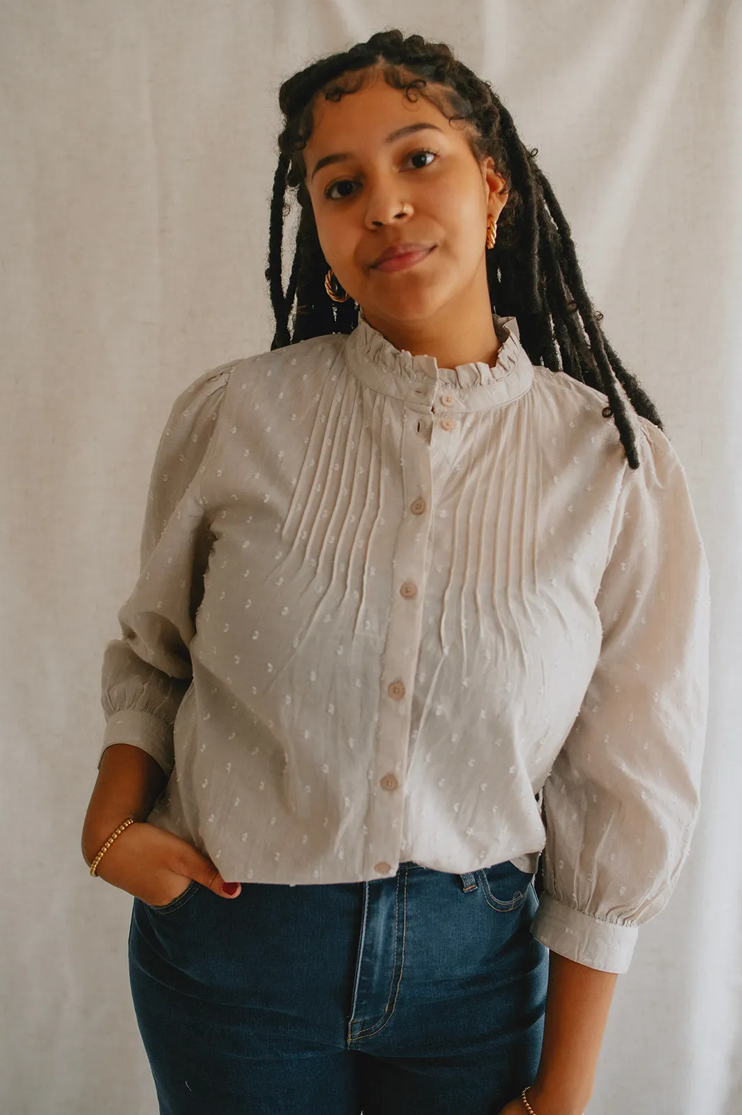 The Lisana Shirt - Chalk