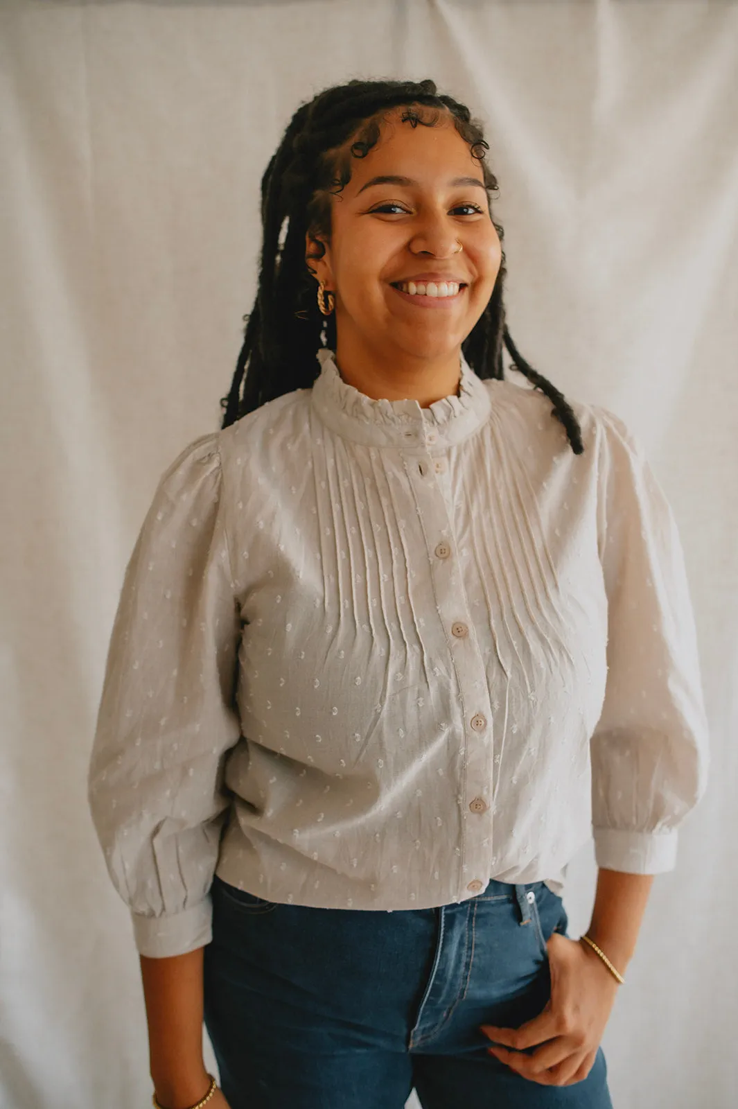 The Lisana Shirt - Chalk