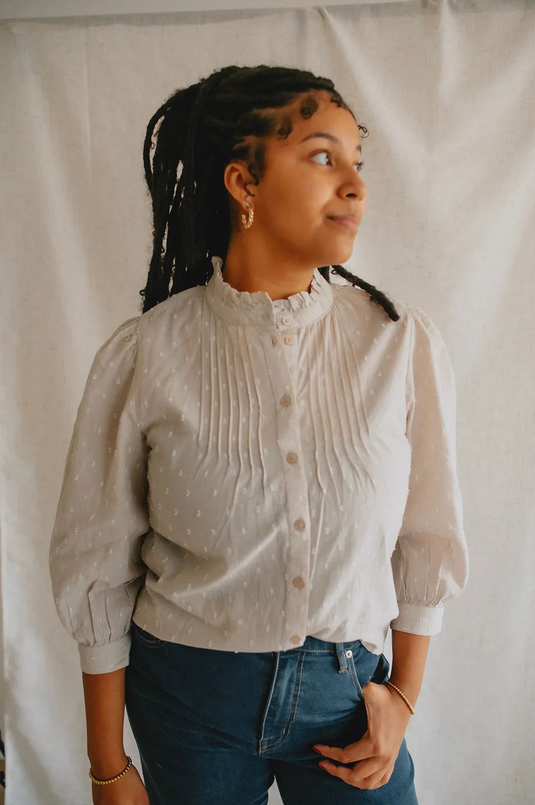 The Lisana Shirt - Chalk