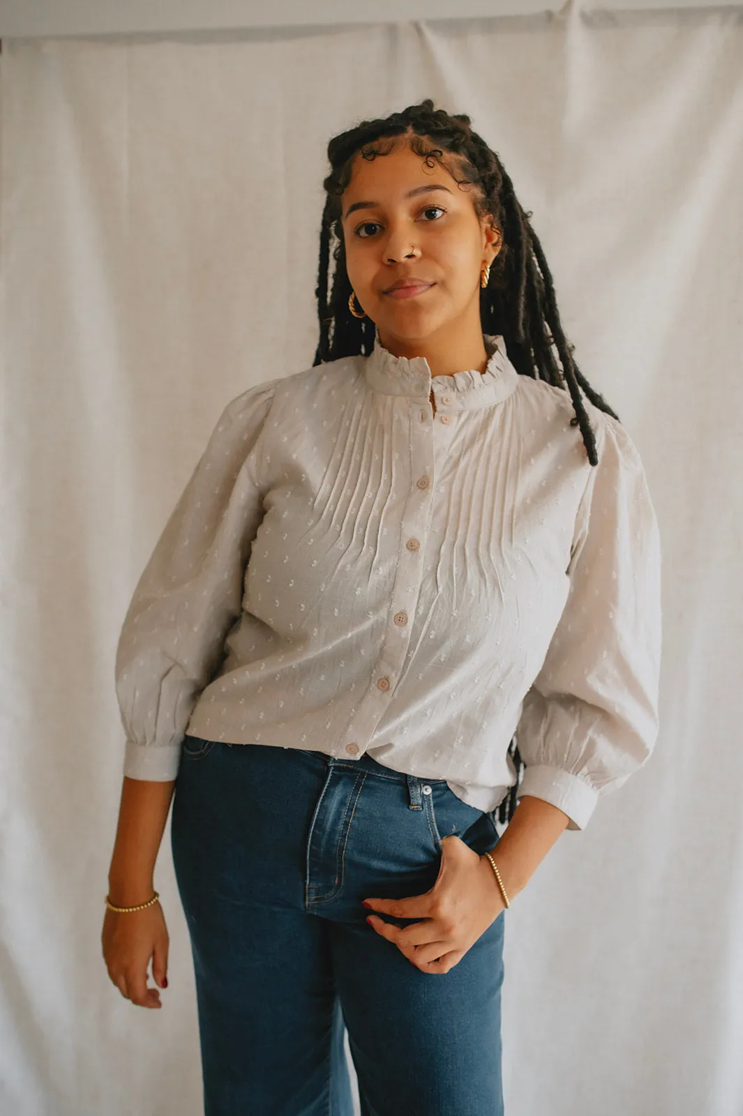 The Lisana Shirt - Chalk
