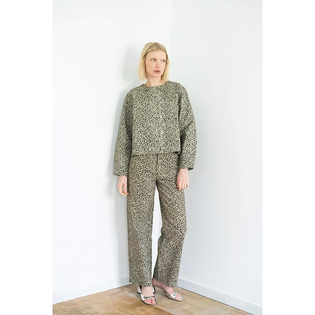 The Tiny Big Sister - Flowers Berta jeans - khaki