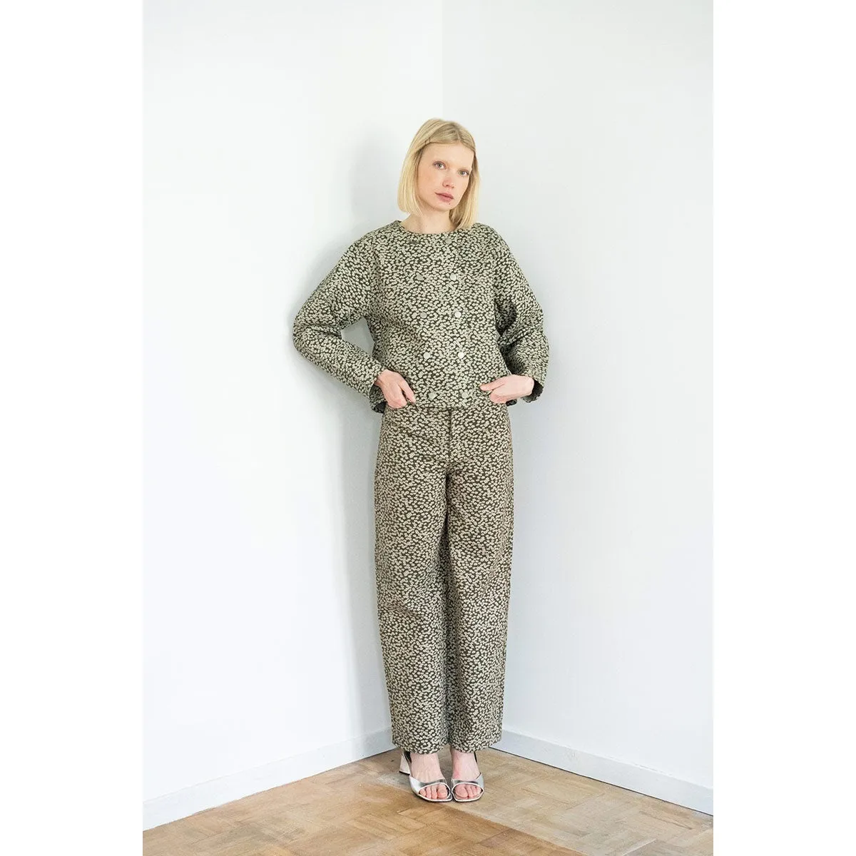 The Tiny Big Sister - Flowers Berta jeans - khaki