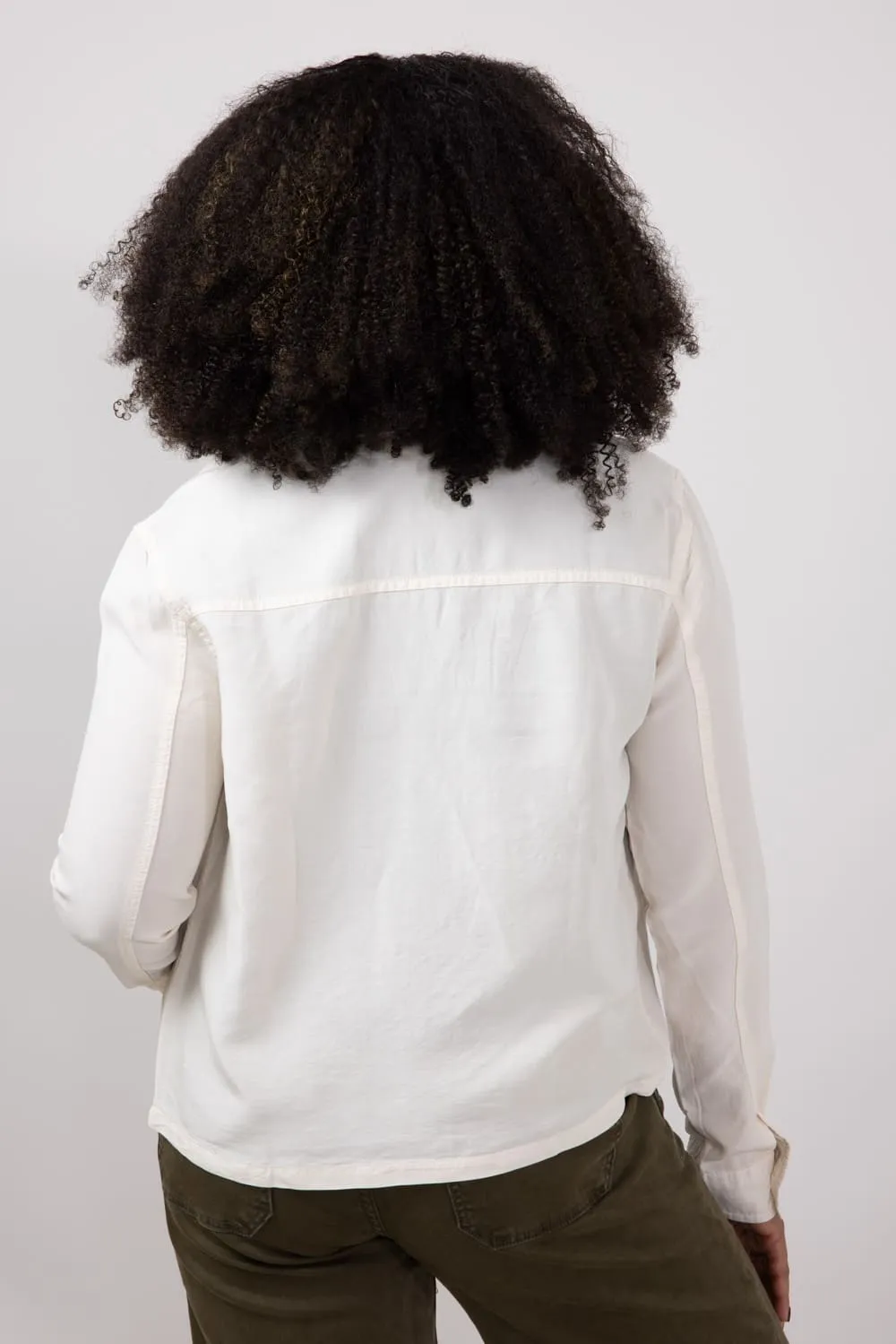 Thread & Supply Casey Button Up Shirt for Women in Bone | T3705PTLTS-BONE