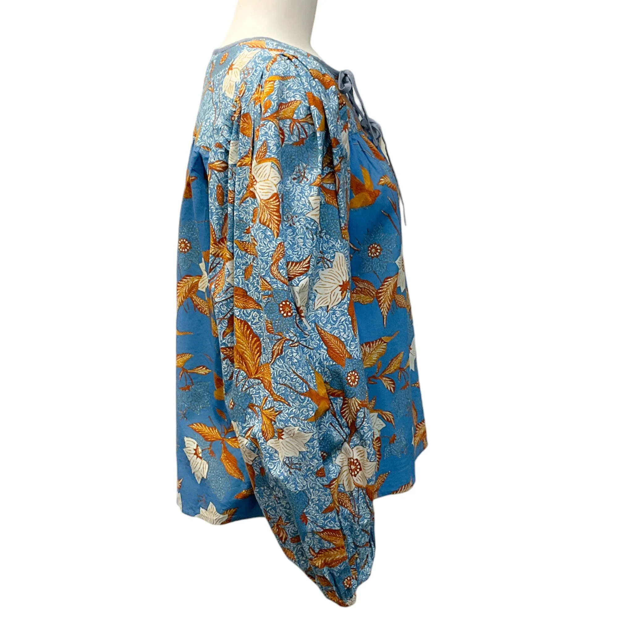 Ulla Johnson Blue Multi Floral Joanie Blouse