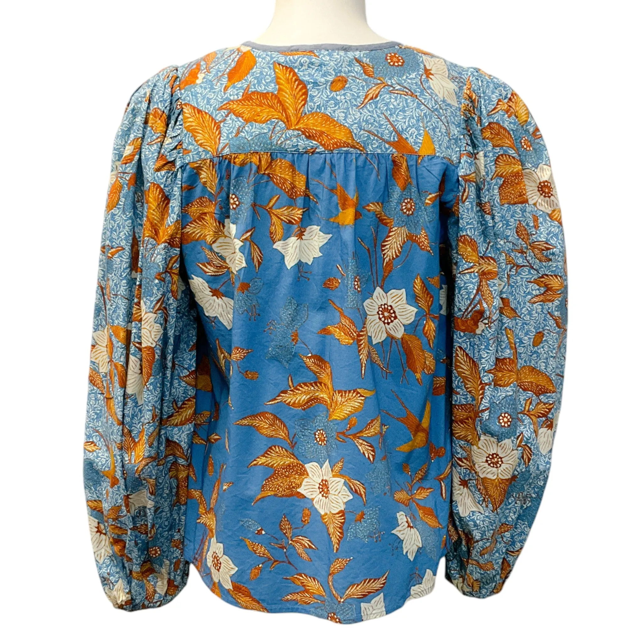 Ulla Johnson Blue Multi Floral Joanie Blouse