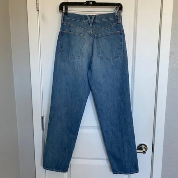 VERONICA BEARD Blake Classic Straight High Rise Button Fly Navy Denim Jeans 27