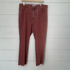 Vervet Lovervet Women’s 20W Tummy Control High Rise Crop Straight Jeans New