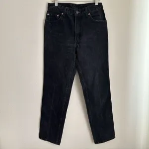 VINTAGE 90s Levi's‎ 505 Red Tab Black Jeans 28x30.5 Regular Fit Made In USA