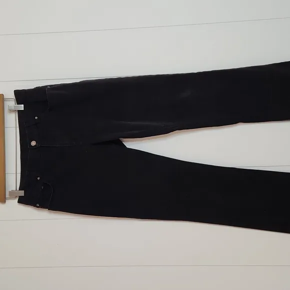 Vintage LRL.black label  black straight leg denim jeans size 6