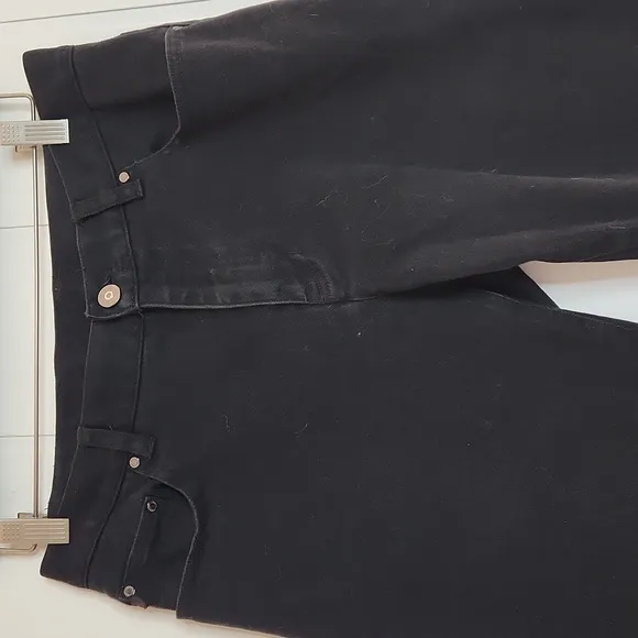 Vintage LRL.black label  black straight leg denim jeans size 6