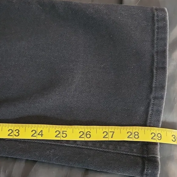 Vintage LRL.black label  black straight leg denim jeans size 6