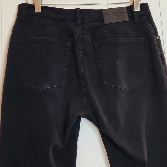 Vintage LRL.black label  black straight leg denim jeans size 6