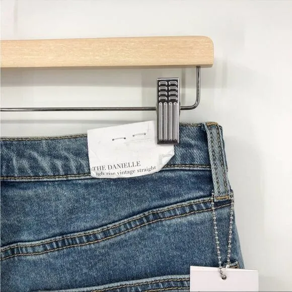 WeWoreWhat The Danielle Stretch Jeans Spring St Holes Size 26 Button Fly NEW