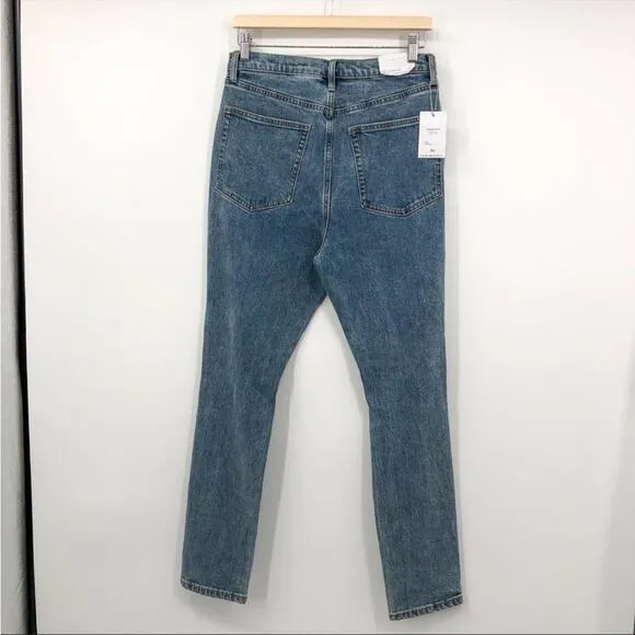 WeWoreWhat The Danielle Stretch Jeans Spring St Holes Size 26 Button Fly NEW