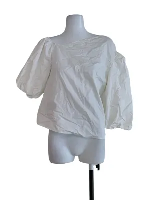 White Cold Shoulder Blouse
