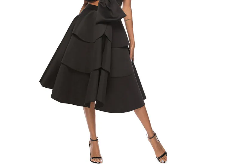 Women Sexy Fashion Ruffle Petal Skirt